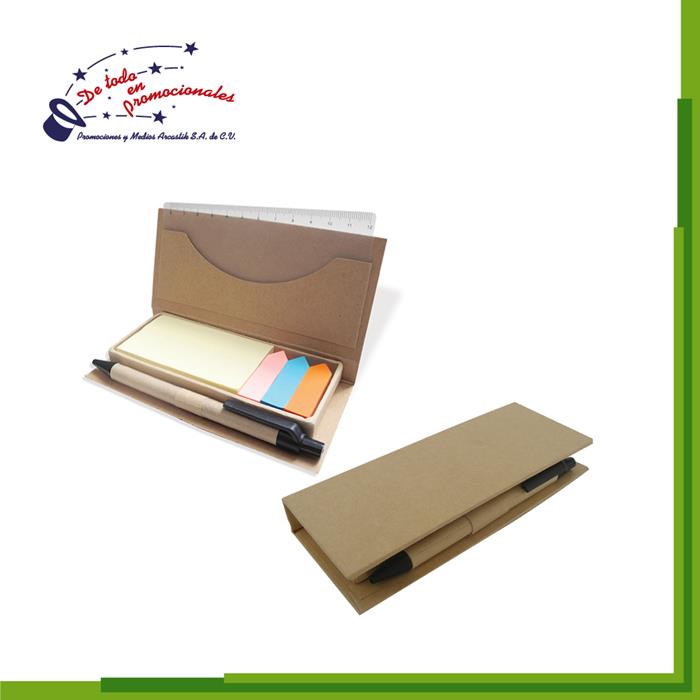 Set de Escritorio de Cartón Rígido con Notas Adhesivas Modelo A-T247