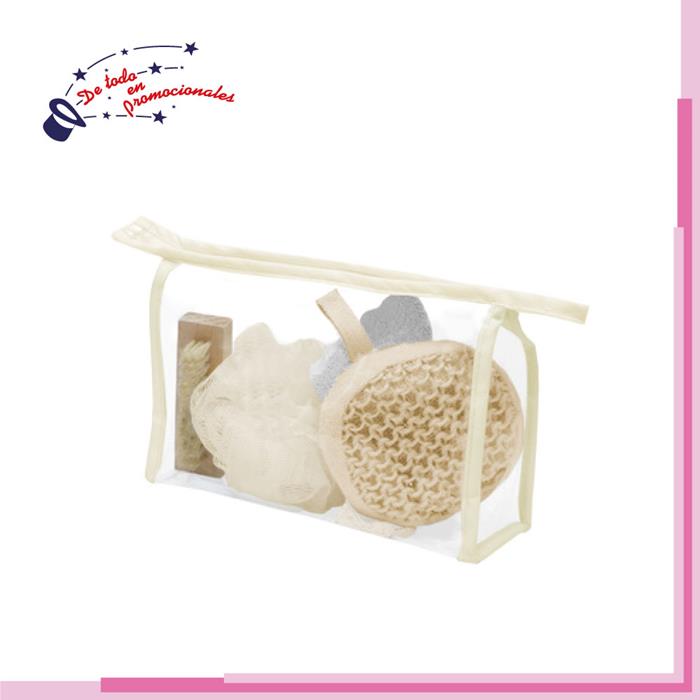 Set para Baño de Plástico y Madera ModeloA-T445