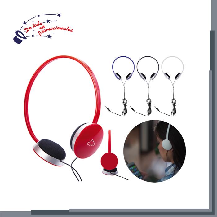 Audífonos de Plástico ABS con Diadema Modelo D-A2559