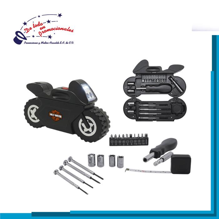 Set de Herramientas con Luz LED en Forma de Motocicleta Modelo D-A2822
