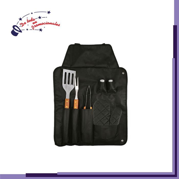 Set de BBQ con Accesorios de Acero Inoxidable Modelo E-HO013