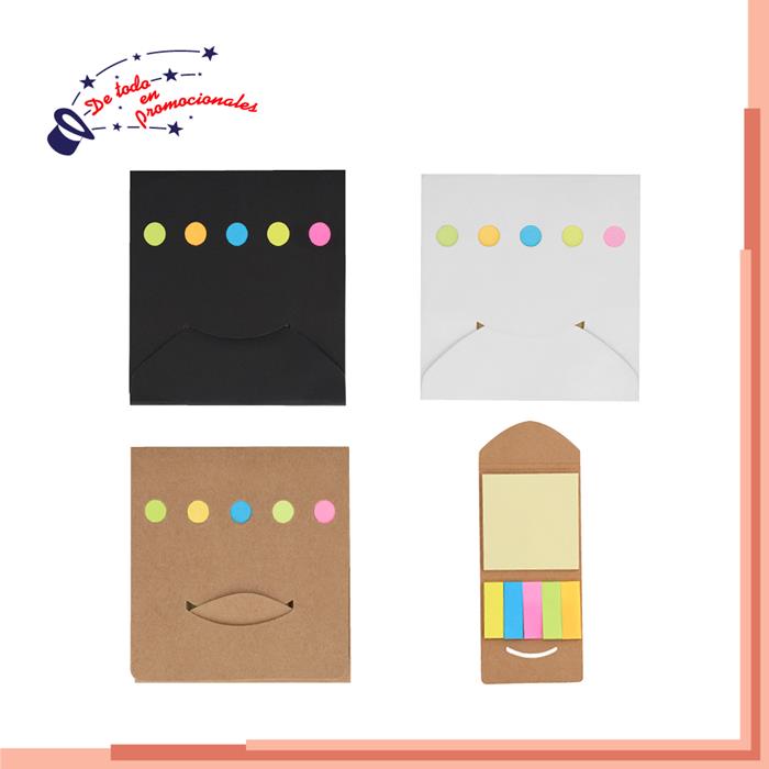 Sobre Ecológico de Cartón con Notas Adheribles Modelo E-LE025