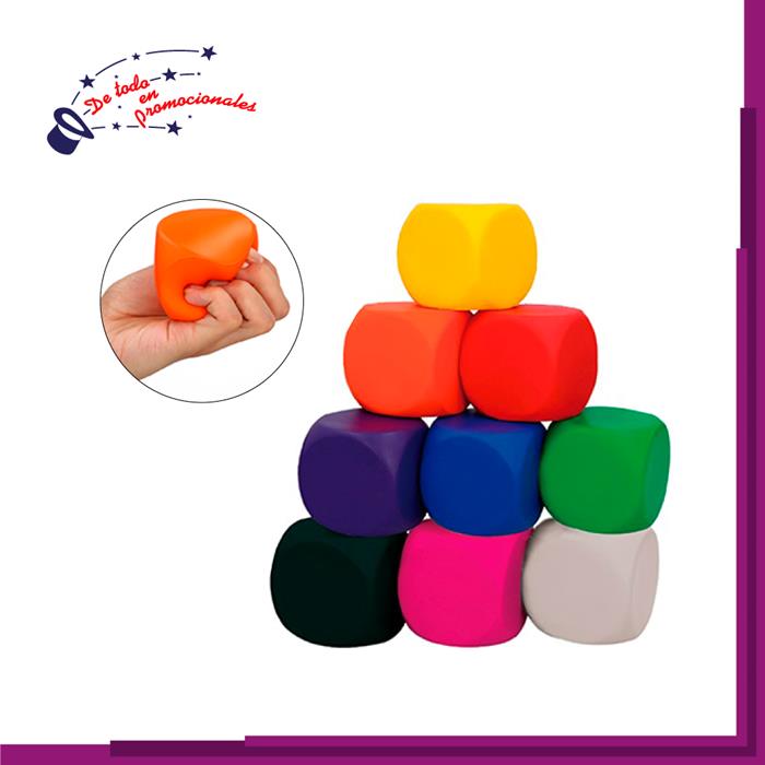 Figura Antiestrés en Forma de Cubo Modelo E-LP13