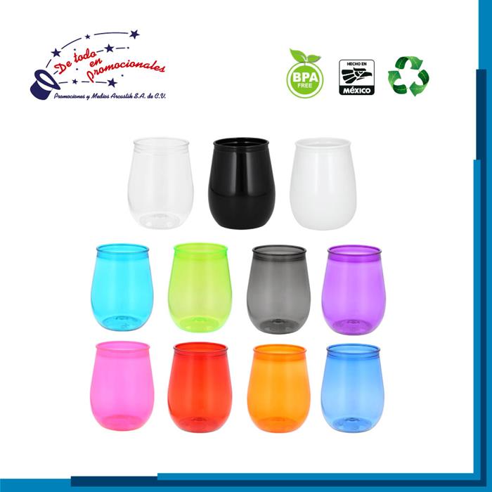 Vaso Plástico Traslúcido Modelo E-T133