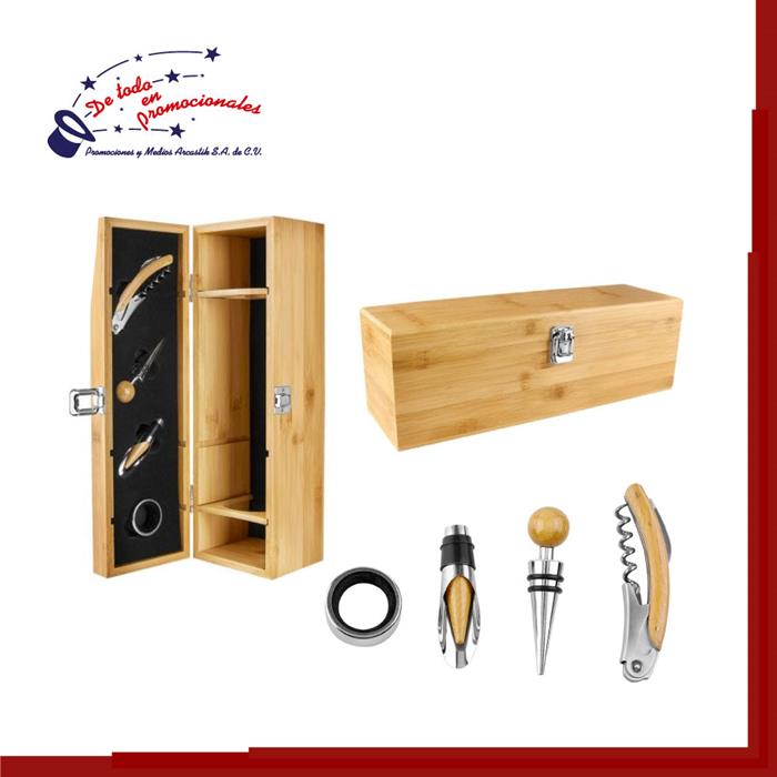 Estuche de Bambú para Botella Modelo H-BAR018