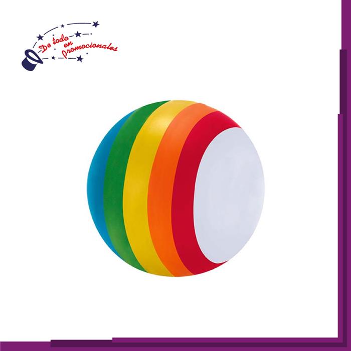 Figura Antiestrés en forma de Pelota con estampado de Arcoiris Modelo H-SOC910
