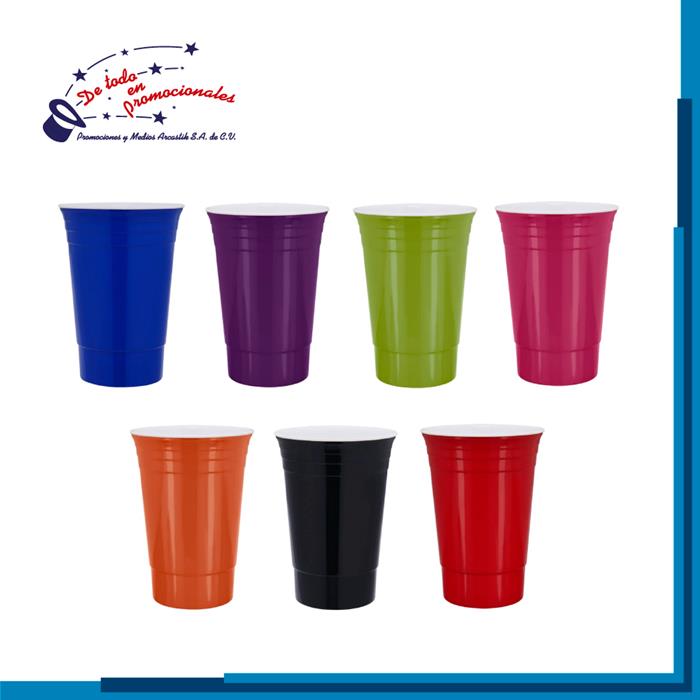Vaso de Plástico Doble Pared Modelo H-TMPS119